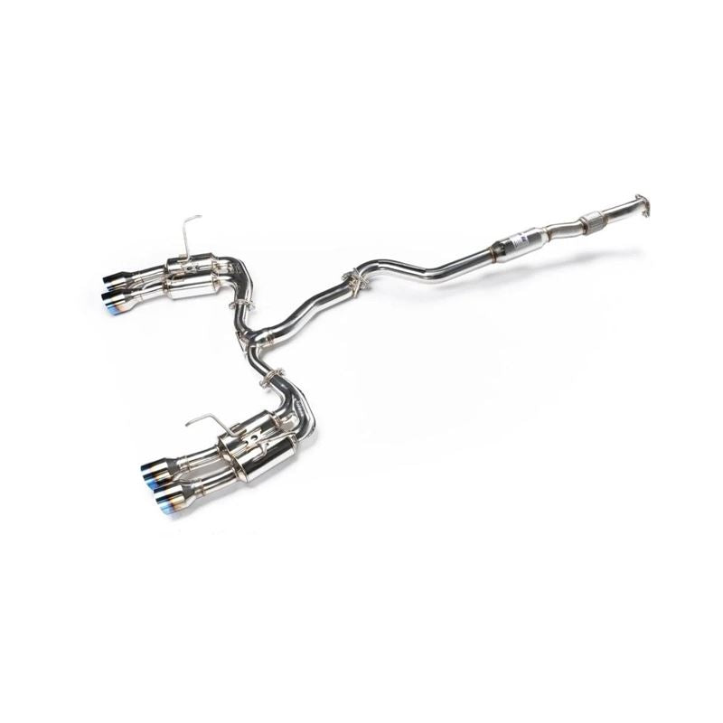 Invidia 2022+ Subaru WRX Gemini Single Layer Quad Titanium Tip Cat-Back Exhaust