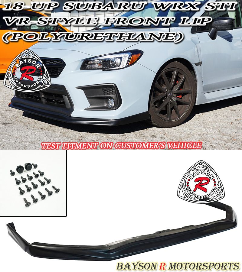 18+ SUBARU WRX STI VR-STYLE FRONT LIP (POLYURETHANE)