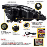 VLAND LED Projector Headlights for Lexus IS250 IS350 2006-2012 IS200d IS F 2008-2014