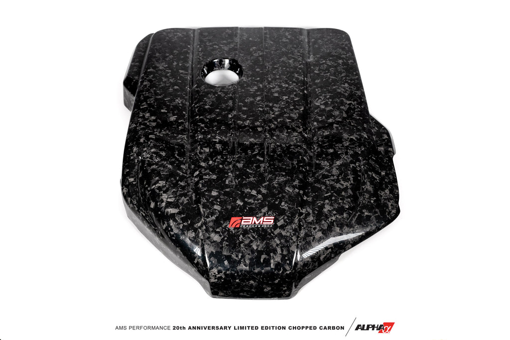 AMS PERFORMANCE TOYOTA GR SUPRA CHOPPED CARBON FIBER ENGINE COVER - 20TH ANNIVERSARY LIMITED EDITION