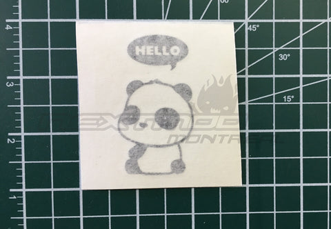 Hello Panda Sticker