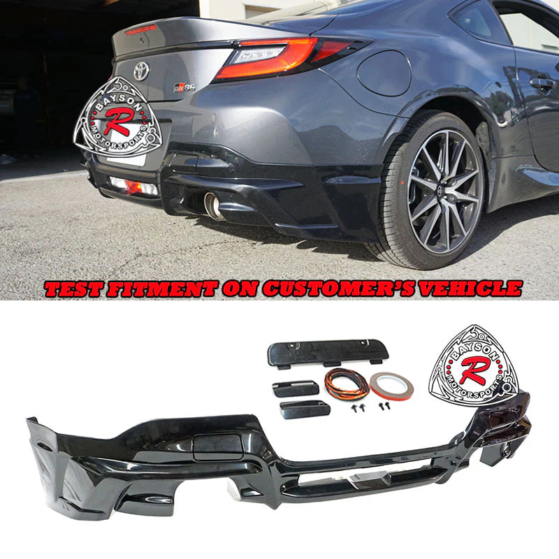 T Style Rear Lip (ABS Plastic) For 2022-2023 Toyota GR86 / Subaru BRZ