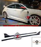 BaysonR MU Style Side Skirts - 2017-2021 Honda Civic Type R FK8 ONLY