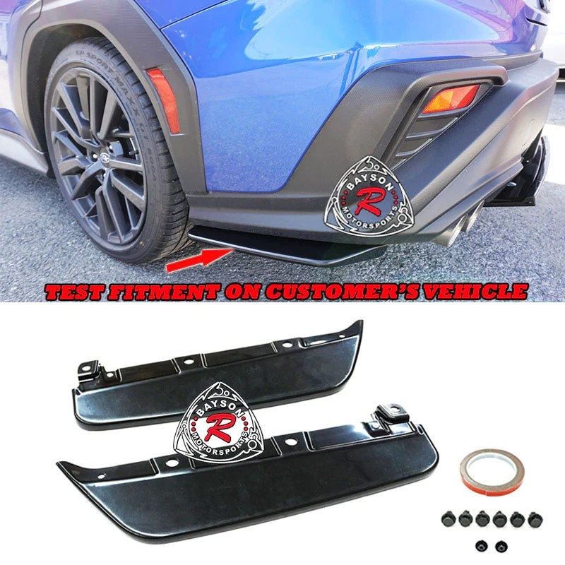 STI Style Rear Aprons (ABS Plastic) For 2022-2023 Subaru WRX