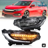 VLAND Full LED Headlights for Honda Civic 2016-2021 w/Sequential indicators