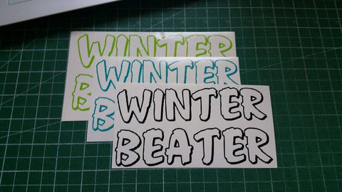 Winter Beater Sticker