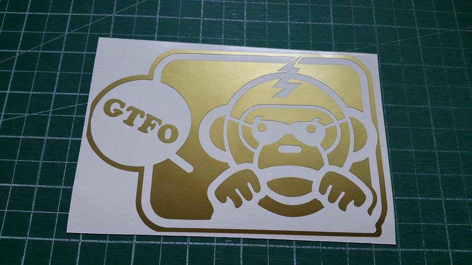GTFO Monkeh Sticker