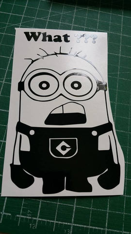 What??? Minion Sticker