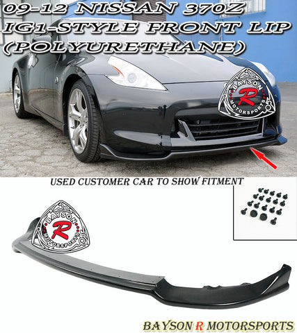 09-12 Nissan 370z iG1-Style Front Bumper Lip (Polyurethane)