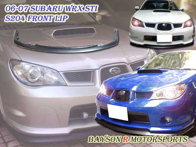 06-07 Subaru Impreza WRX/STI S204-Style Front Lip