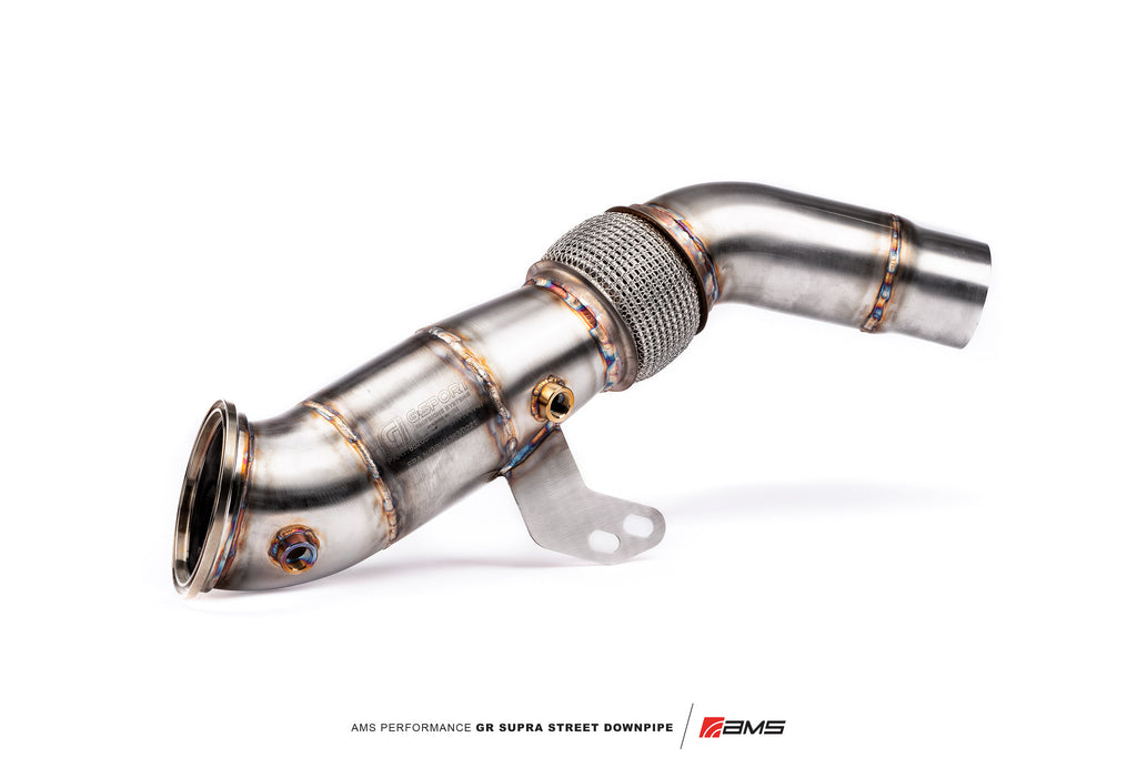AMS Performance Toyota GR Supra A90 Street Downpipe W/ GESI Catalytic Converter