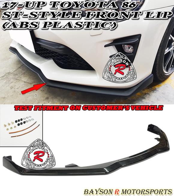 17-20 TOYOTA 86 ST-STYLE FRONT LIP (ABS PLASTIC)