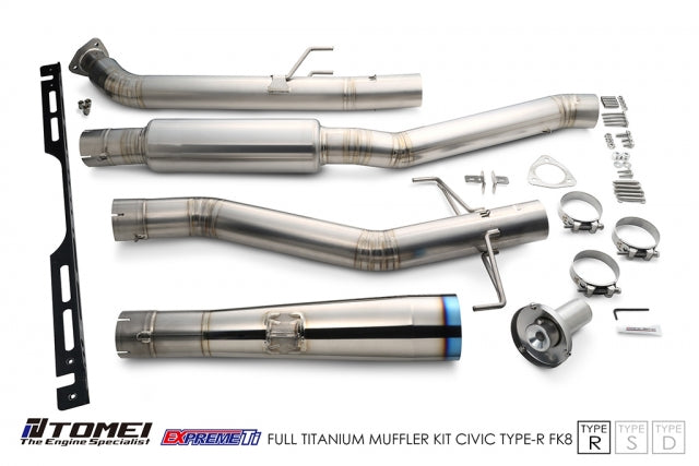 Tomei Full Titanium Expreme Ti Exhaust (Type R / Single Straight Pipe) - Honda Civic Type R FK8 17-21