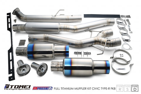 Tomei Full Titanium Expreme Ti Exhaust (Type D / Dual Muffler) - Honda Civic Type R FK8 17-21