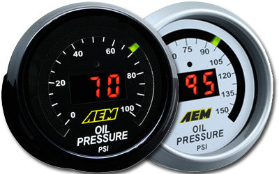 AEM Digital Oil Pressure Display Gauges
