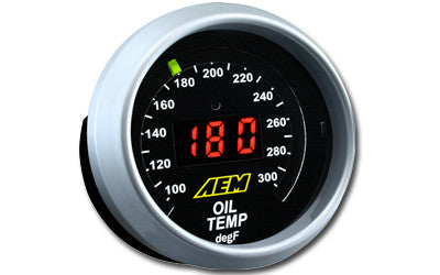 AEM Digital Oil Temperature Display Gauge
