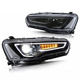 VLAND Dual Beam Projector Headlights for Mitsubishi Lancer/EVO X 2008-2018
