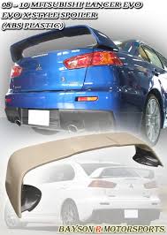 08-17 MITSUBISHI LANCER / EVOLUTION X (EVO 10) MR-STYLE TRUNK SPOILER WING (ABS PLASTIC)