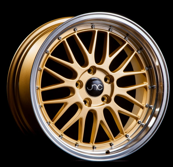 JNC 005 GOLD MACHINED LIP 18 x 8 +34 5x112