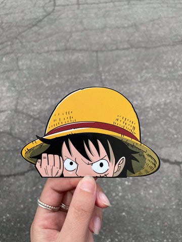 Luffy Peeker Sticker