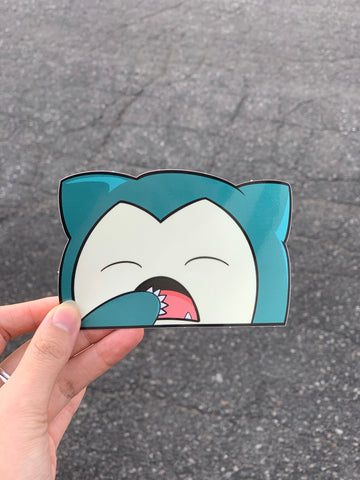 Snorlax Peeker Sticker