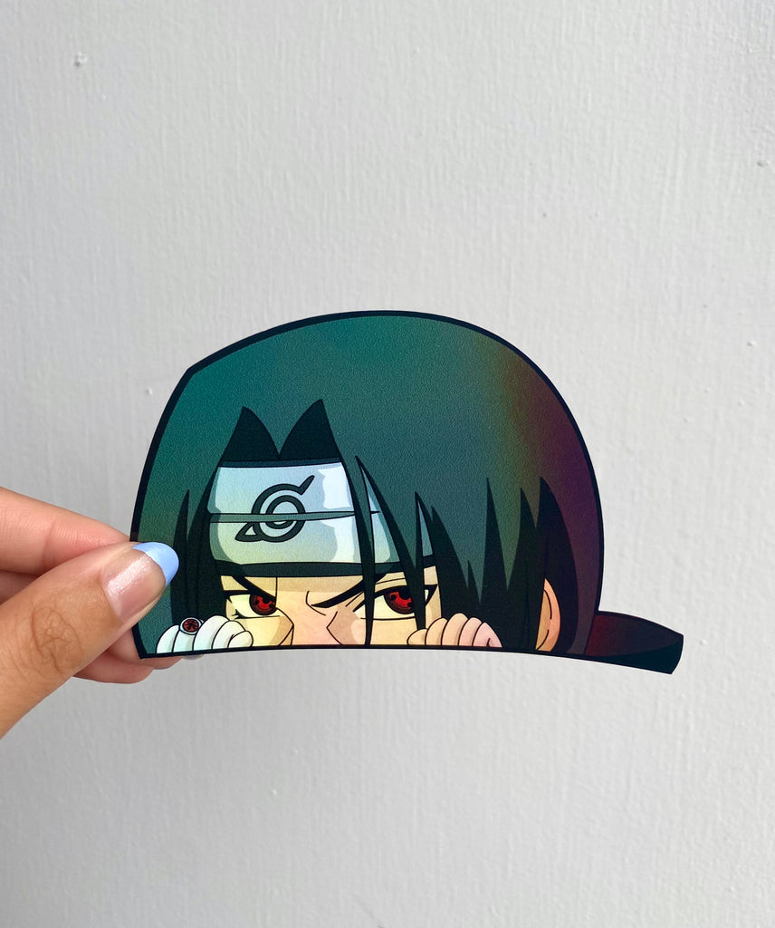 Holo Itachi Peeker Sticker