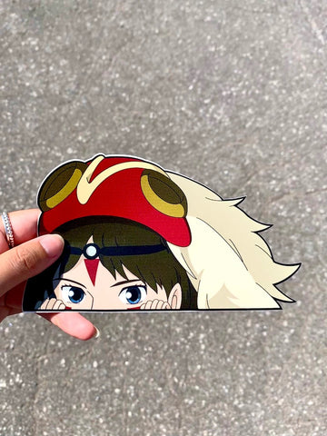 Princess Mononoke Peeker Sticker