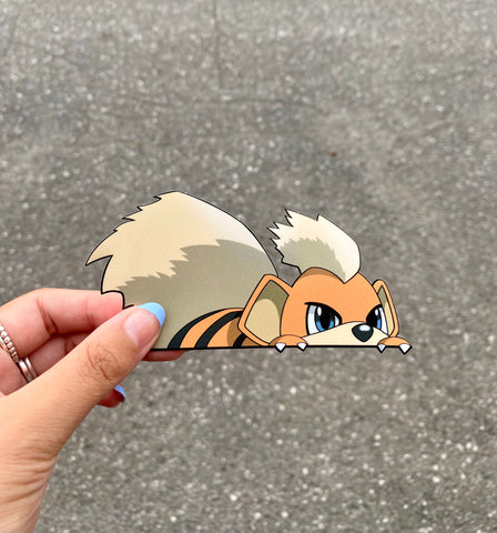 Growlithe Peeker Sticker