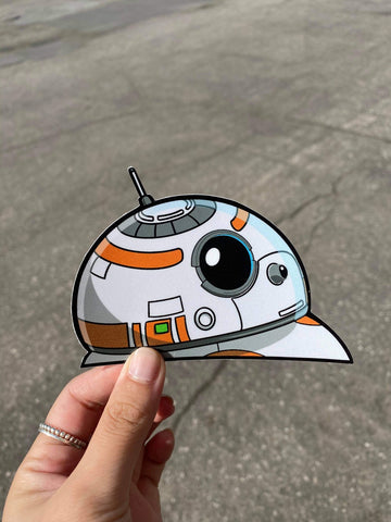 BB8 Peeker Sticker