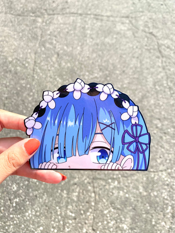 Rem Peeker Sticker