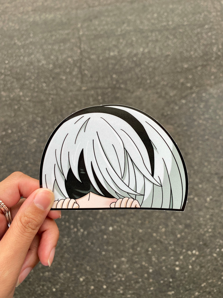 YoRHa 2B Peeker Sticker