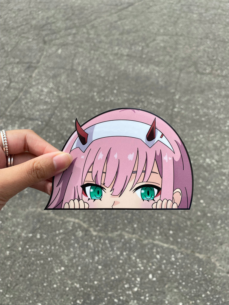 Zero Two Peeker Sticker