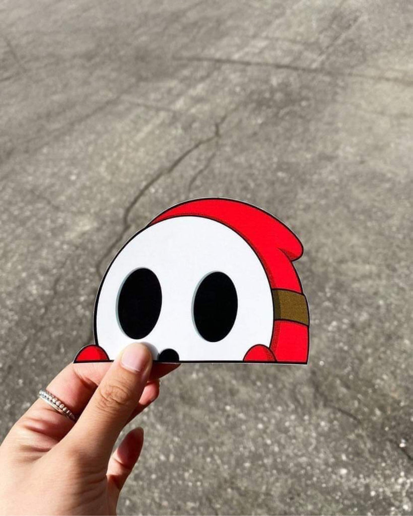 Shy Guy Peeker Sticker