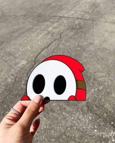 Shy Guy Peeker Sticker