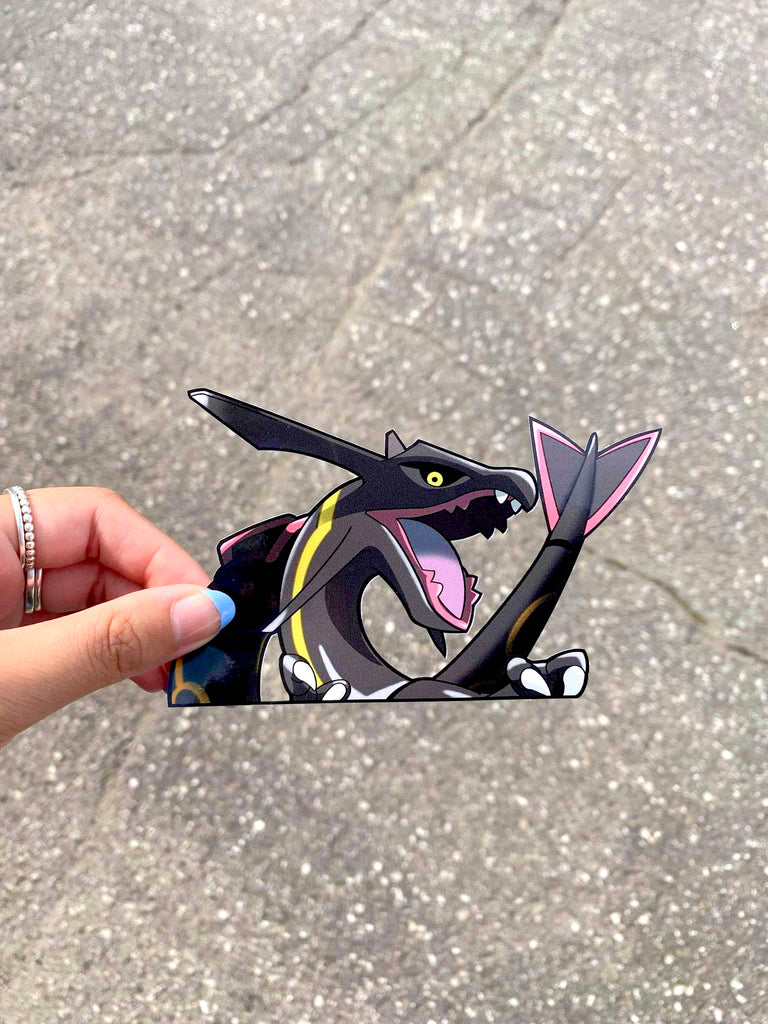 Shiny Rayquaza Peeker Sticker