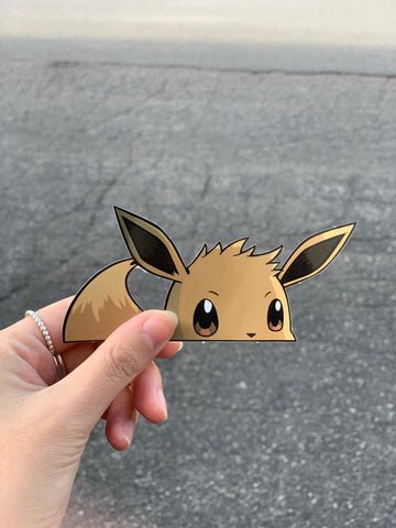 Eevee Peeker Sticker