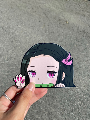 Nezuko Peeker Sticker