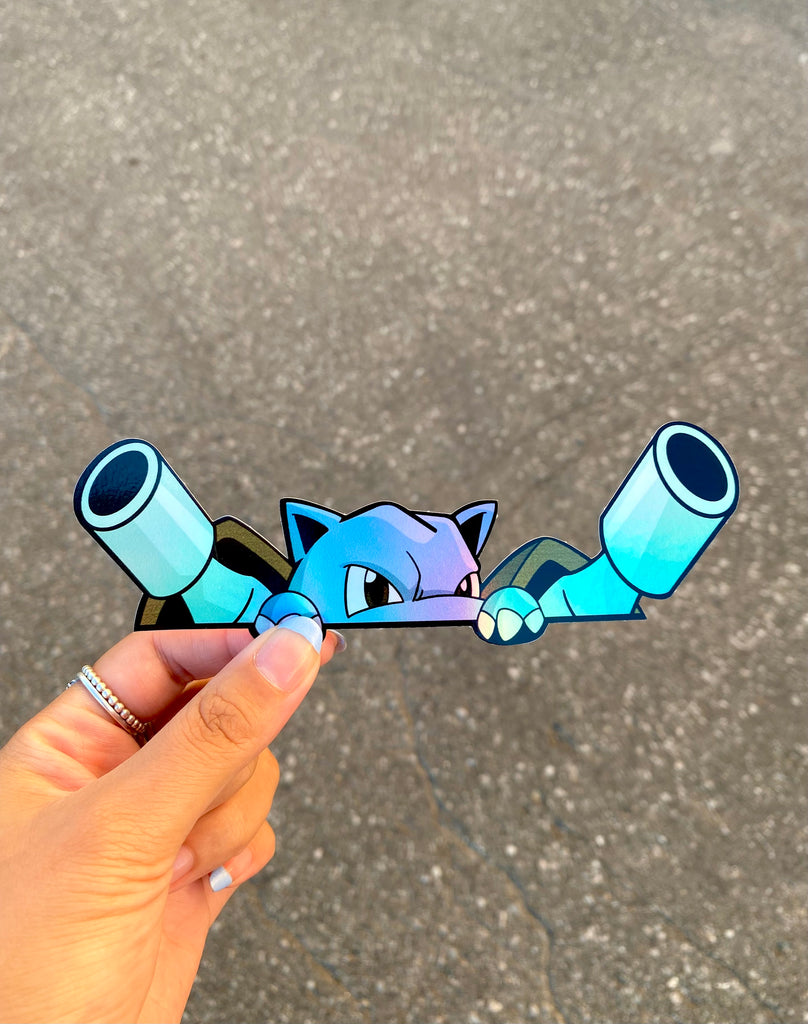 Holo Blastoise Peeker Sticker