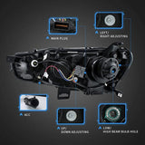 VLAND Demon Eye Projector Headlights for Mitsubishi Lancer/ EVO X 2008-2018